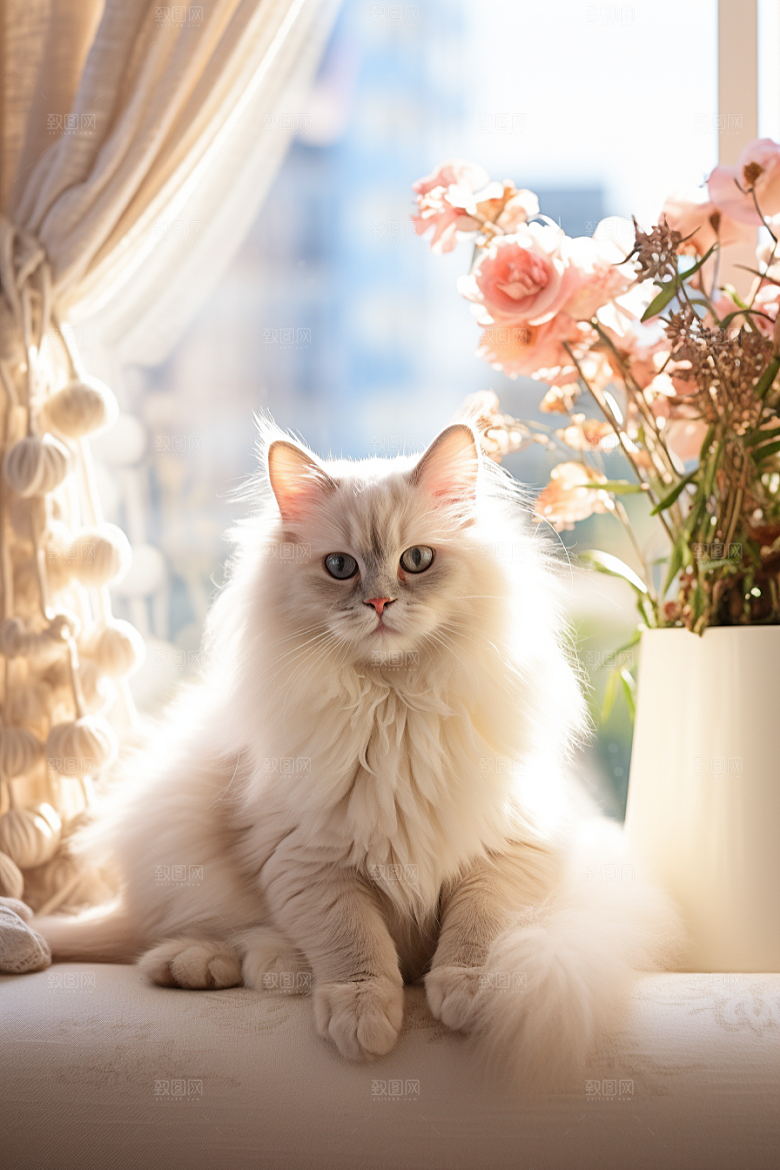 布偶猫可爱宠物摄影图