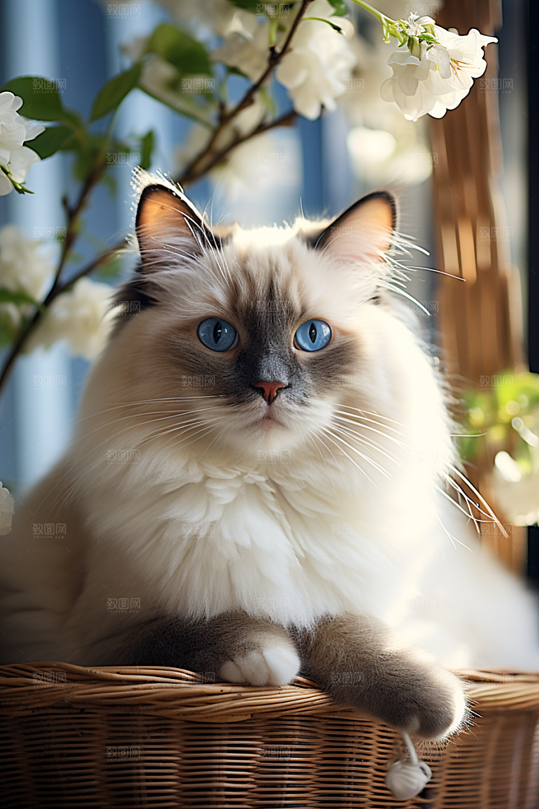 布偶猫生活家居摄影图