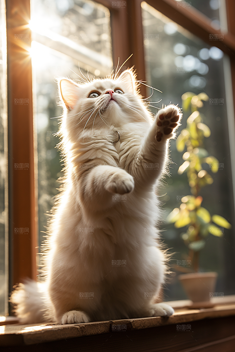 布偶猫宠物可爱摄影图