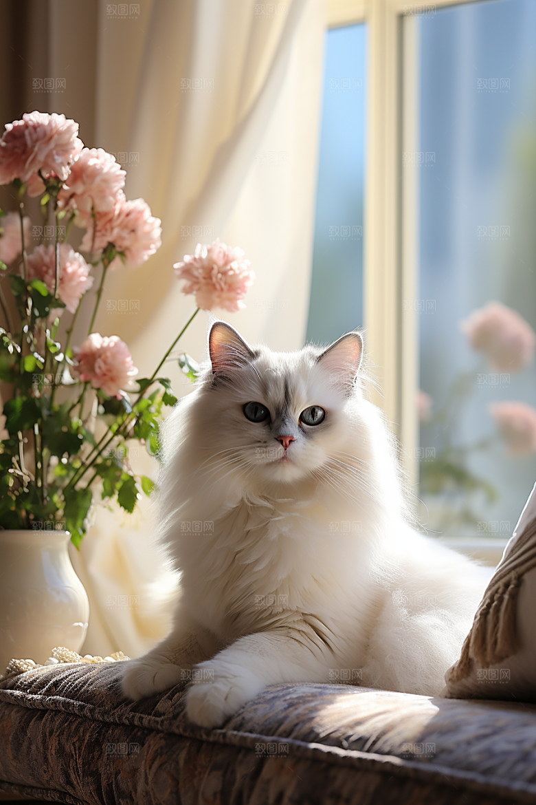 布偶猫高清仙女猫摄影图
