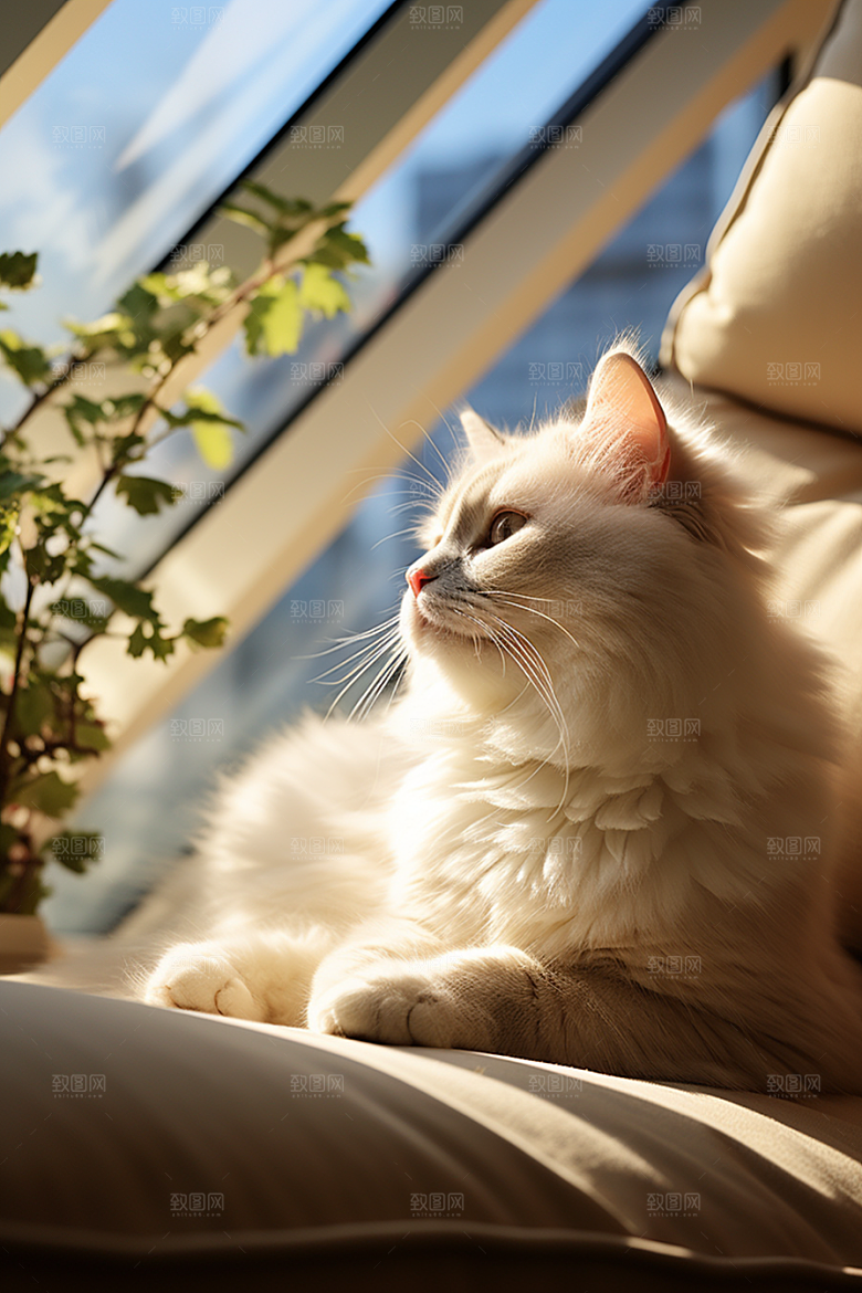 布偶猫养宠仙女猫摄影图