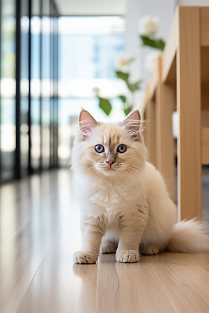 布偶猫清新高清摄影图