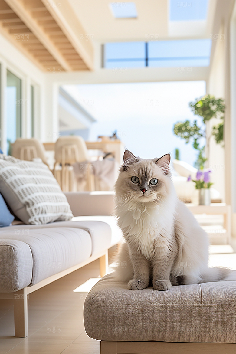布偶猫养宠仙女猫摄影图