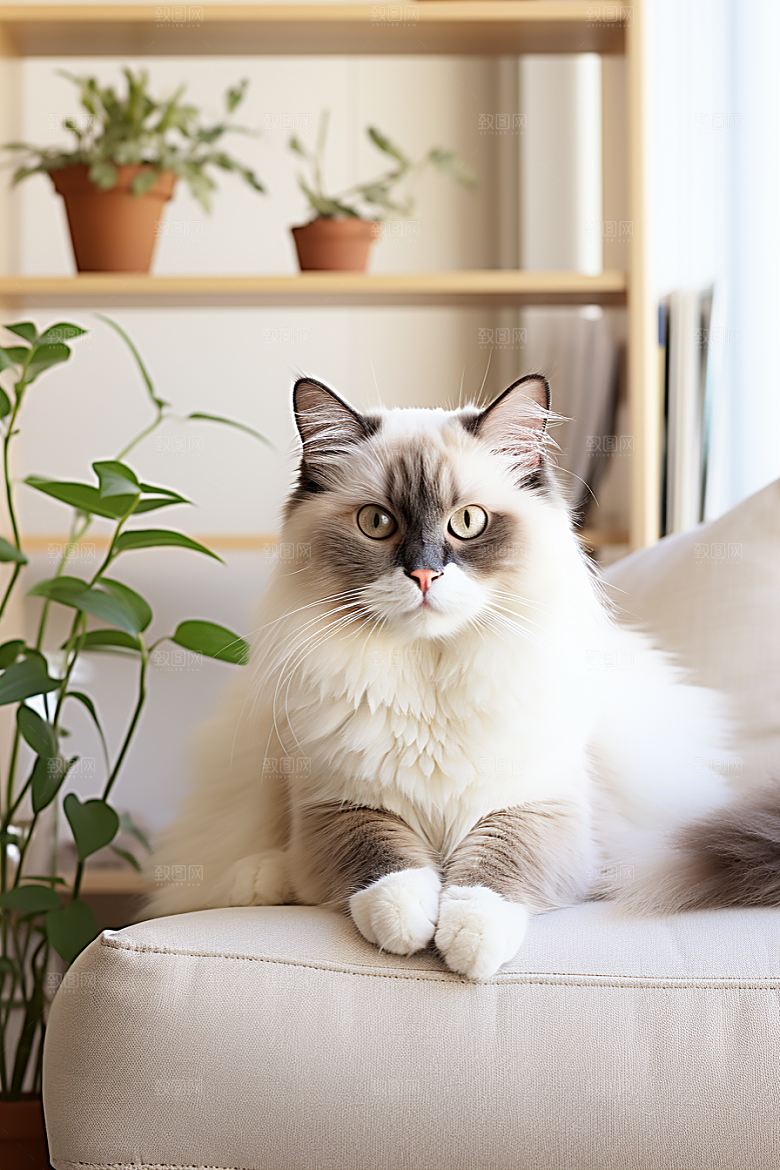 布偶猫仙女猫家居摄影图