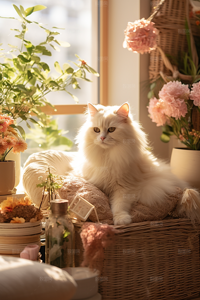 布偶猫宠物可爱摄影图
