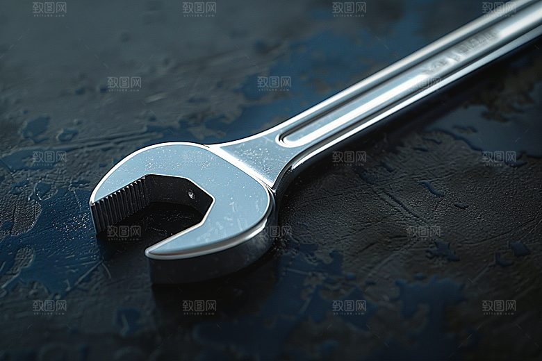 五金扳手汽修金属摄影图