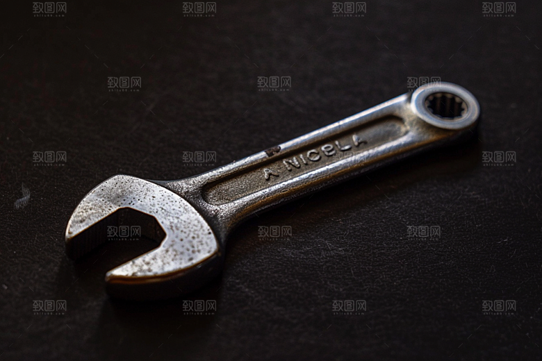五金扳手工人修车摄影图