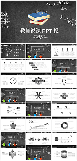 教师教学公开课课件PPT模板