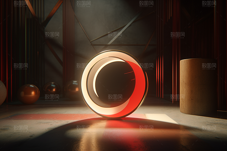 C4D科幻空间3D渲染背景
