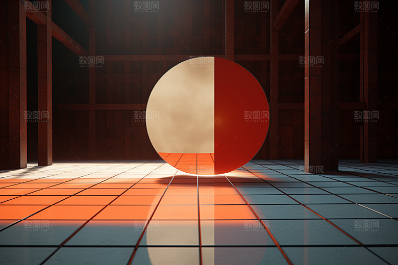 C4D科幻空间科技未来感背景