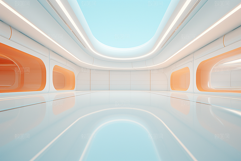 C4D科幻空间效果3D背景