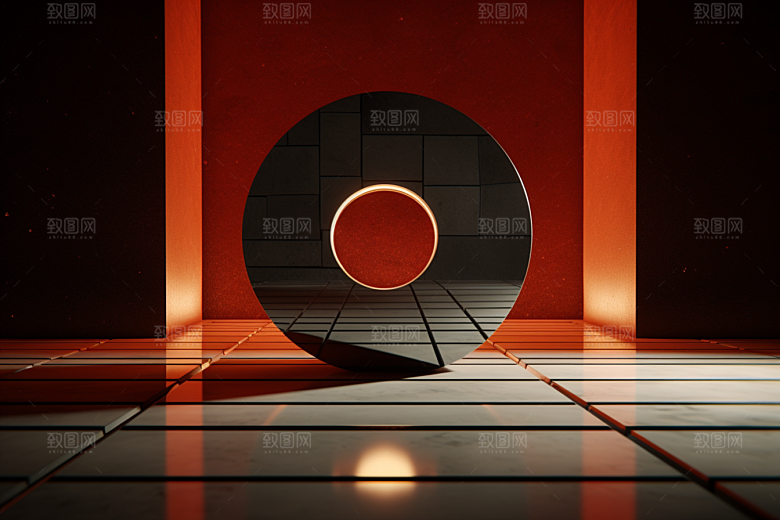 C4D科幻空间高清立体背景