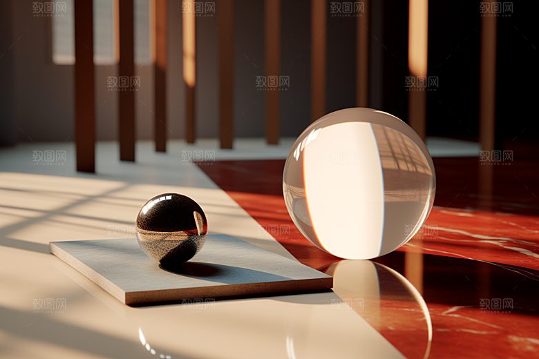 C4D科幻空间模型高清背景