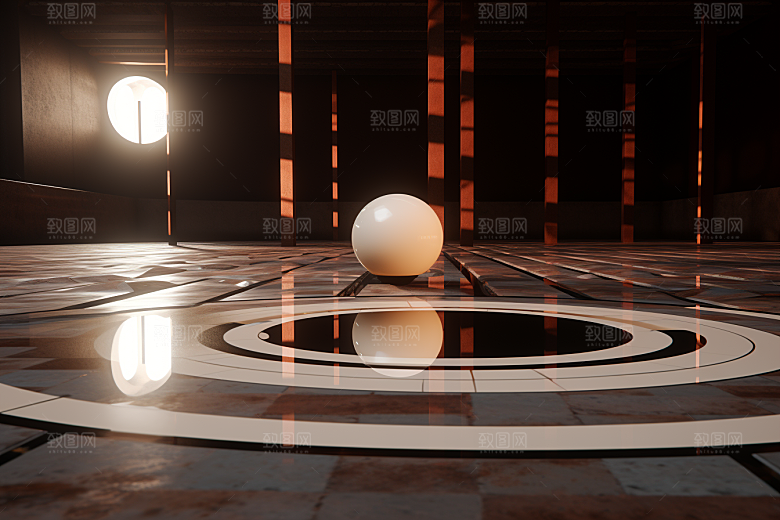 C4D科幻空间立体高清背景