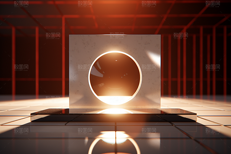 C4D科幻空间未来感想象力背景