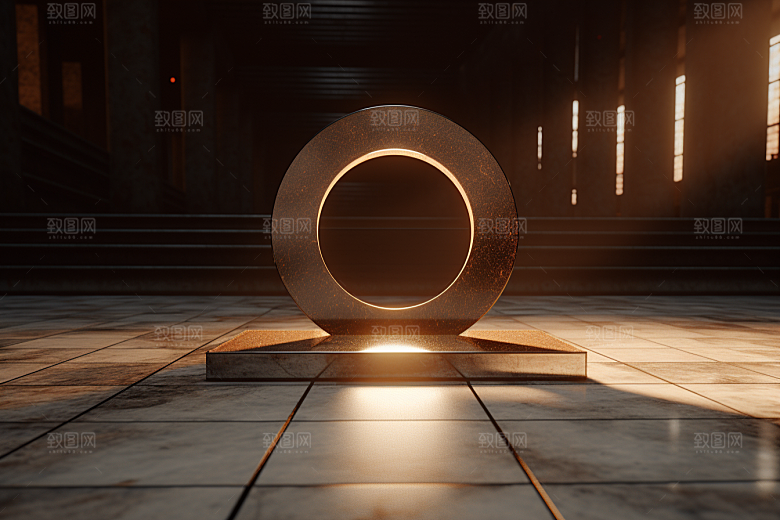 C4D科幻空间想象力模型背景