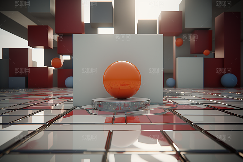 C4D科幻空间效果高清背景