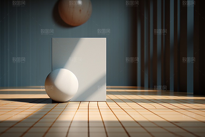 C4D科幻空间模型科技背景