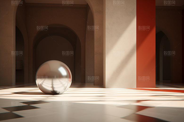 C4D科幻空间空间立体背景