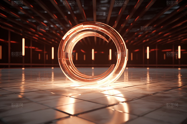 C4D科幻空间3D立体背景