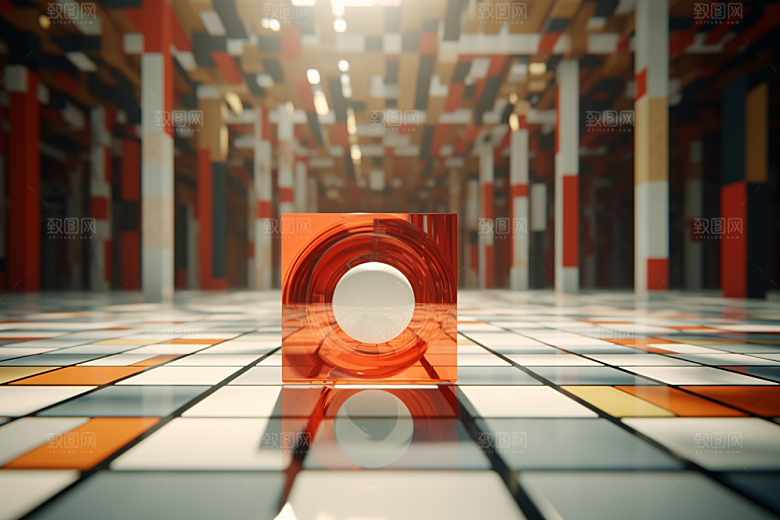 C4D科幻空间高清渲染背景