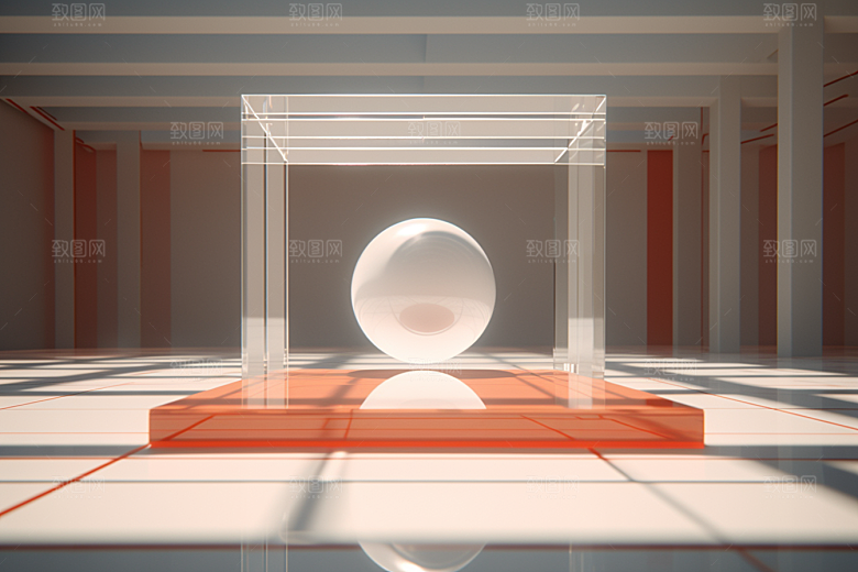C4D科幻空间空间模型背景
