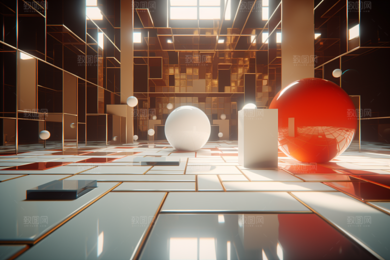 C4D科幻空间高清3D背景