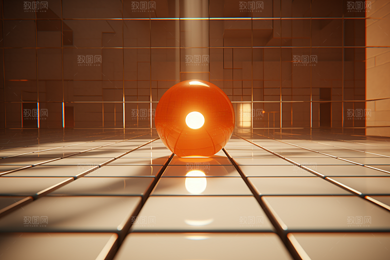 C4D科幻空间未来感科技背景