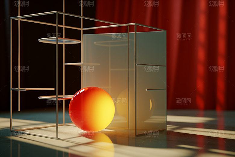 C4D科幻空间渲染3D背景
