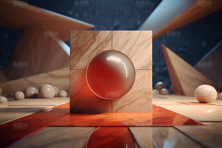 C4D科幻空间未来感想象力背景