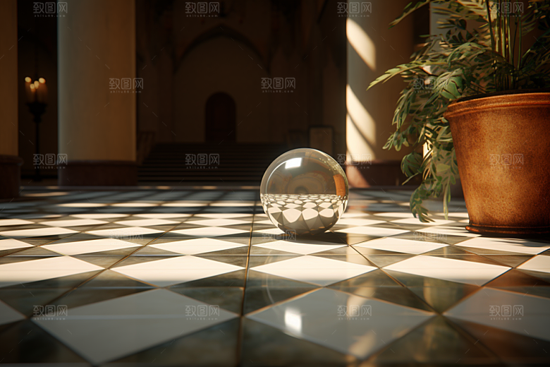 C4D科幻空间立体空间背景