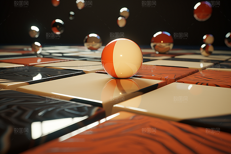 C4D科幻空间想象力立体背景