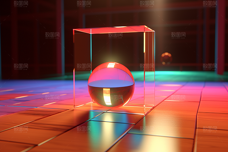 C4D科幻空间效果模型背景