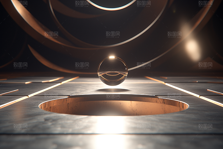 C4D科幻空间效果科技背景
