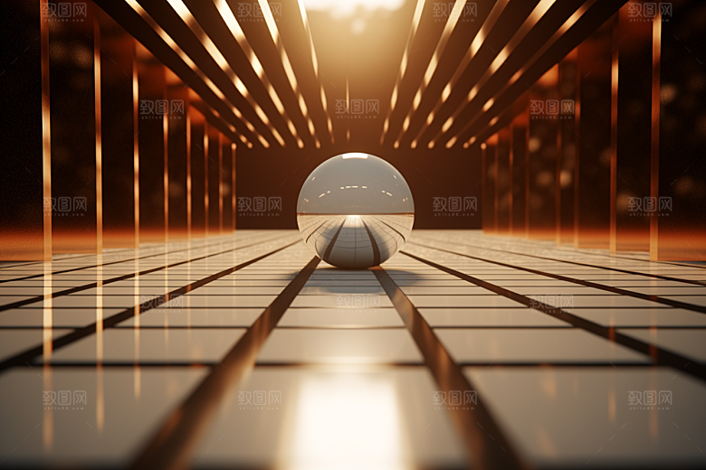 C4D科幻空间未来感模型背景