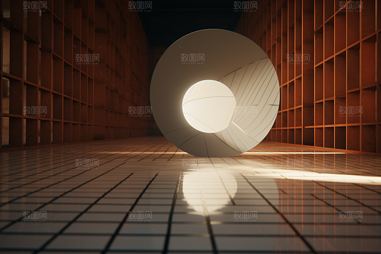 C4D科幻空间渲染立体背景