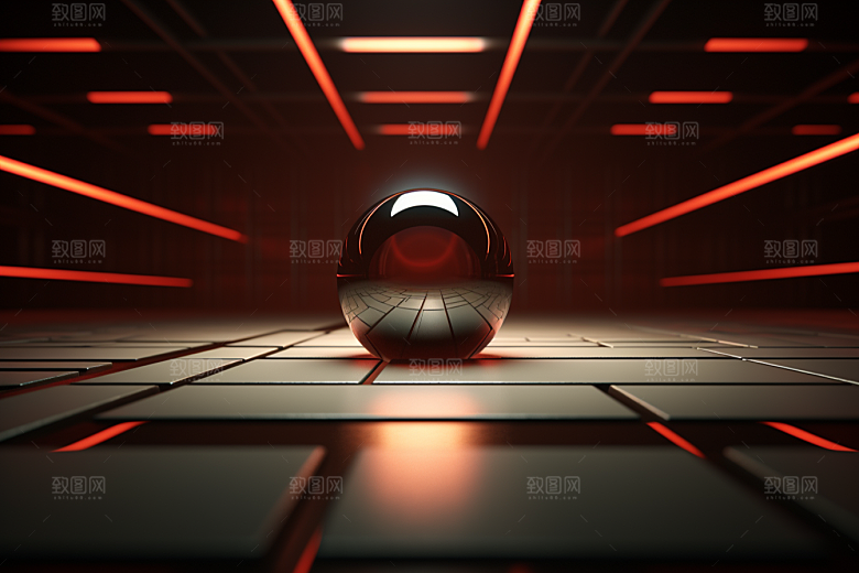 C4D科幻空间科技未来感背景