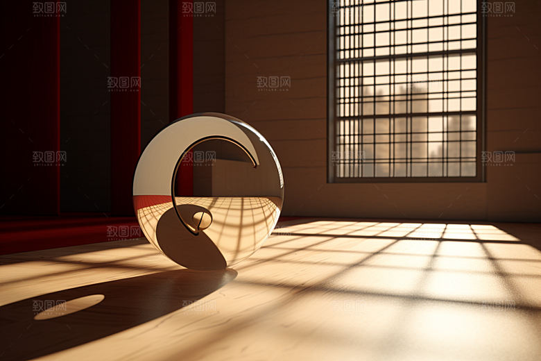 C4D科幻空间效果立体背景