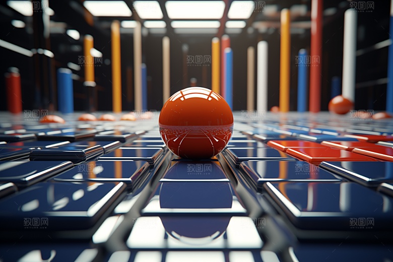C4D科幻空间3D效果背景