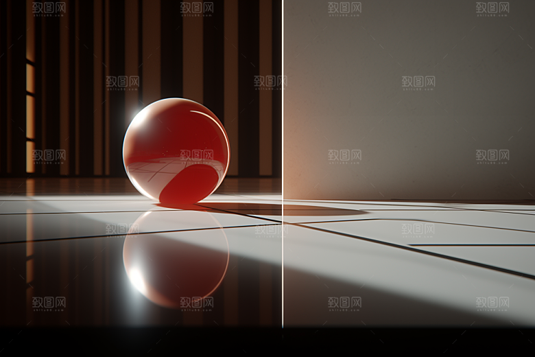 C4D科幻空间模型高清背景