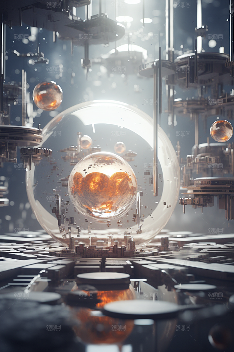 C4D科幻空间空间高清背景