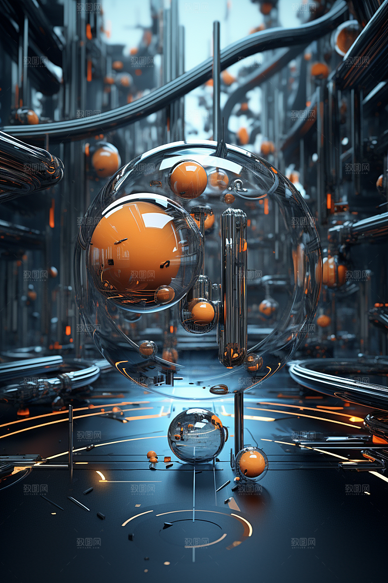 C4D科幻空间空间高清背景