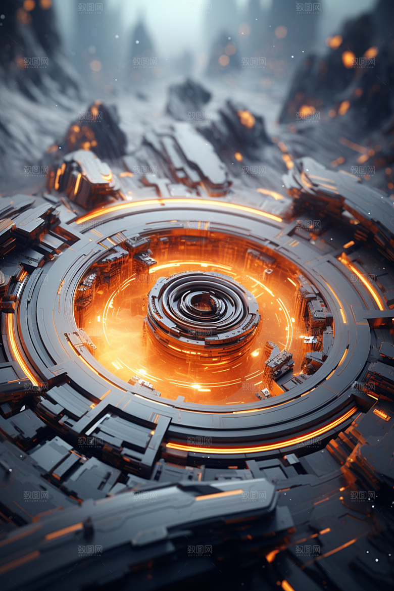 C4D科幻空间3D高清背景
