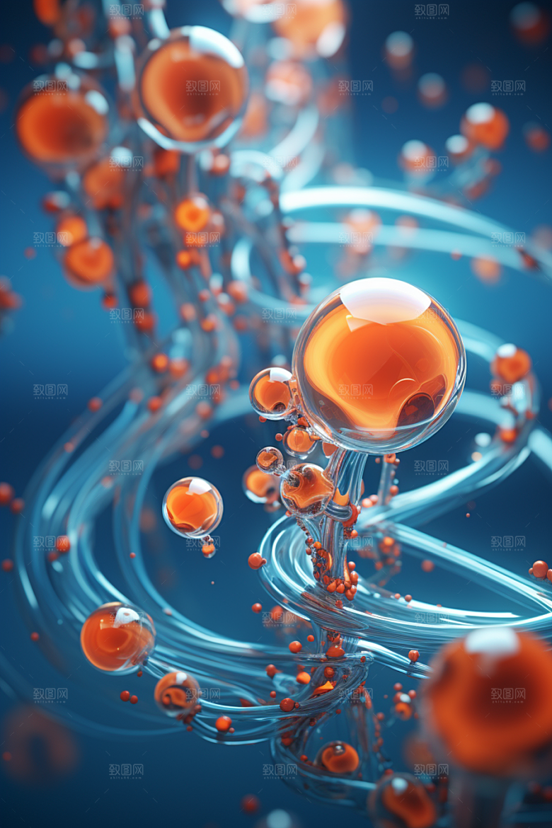 C4D科幻空间立体未来感背景