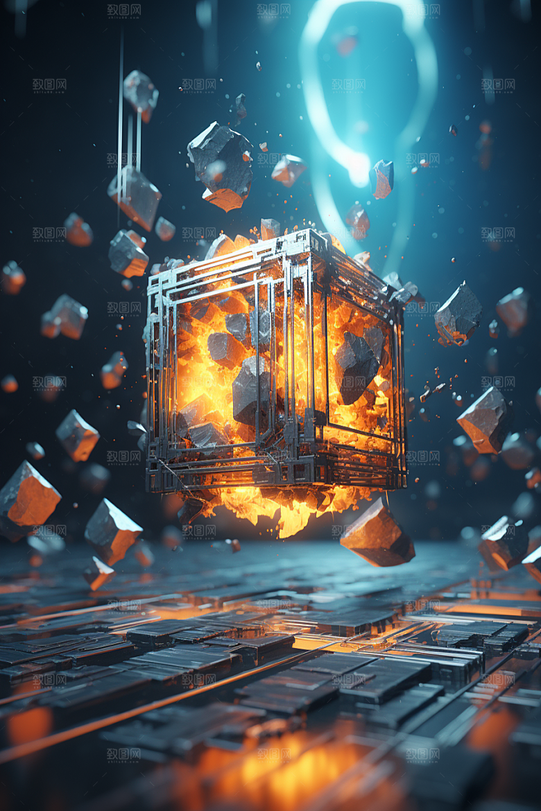 C4D科幻空间科技效果背景