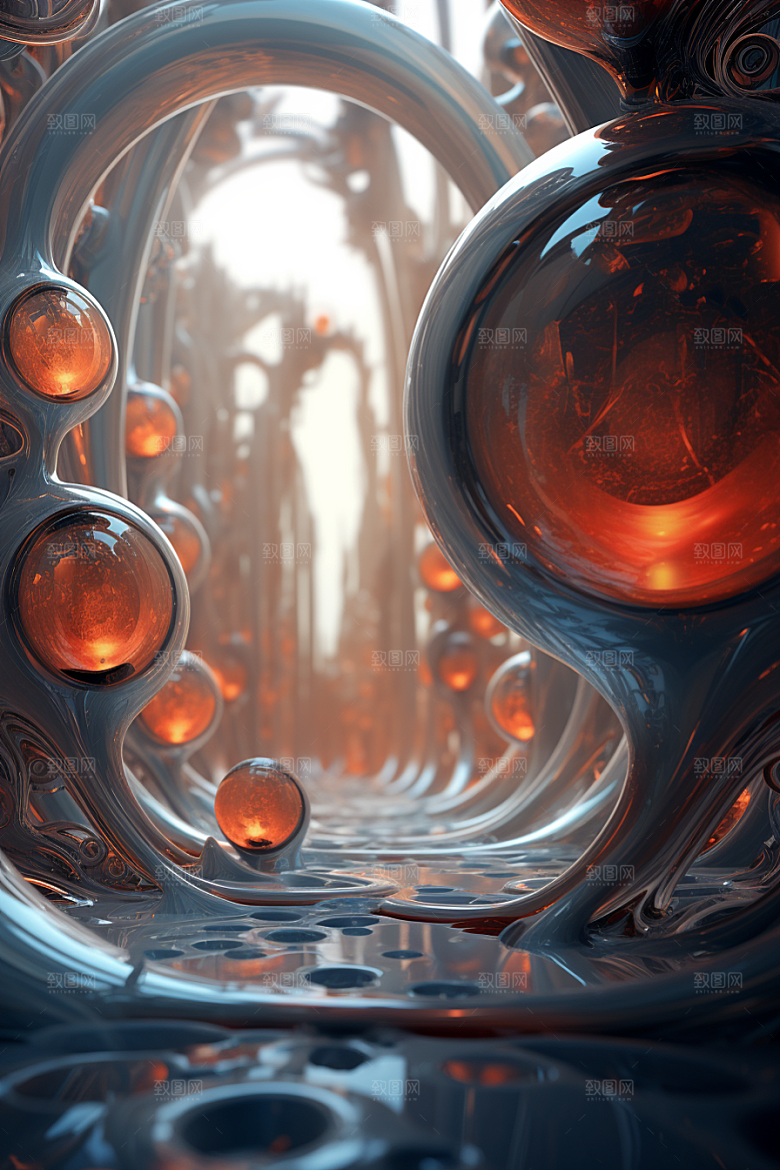 C4D科幻空间科技高清背景