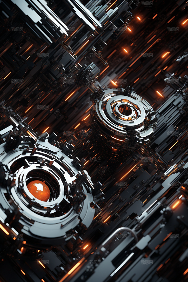 C4D科幻空间高清科技背景