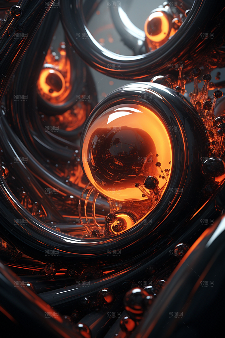 C4D科幻空间空间想象力背景