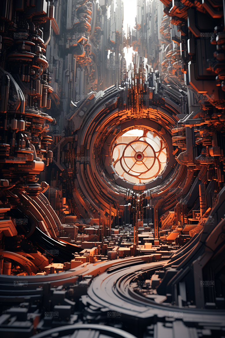 C4D科幻空间3D空间背景