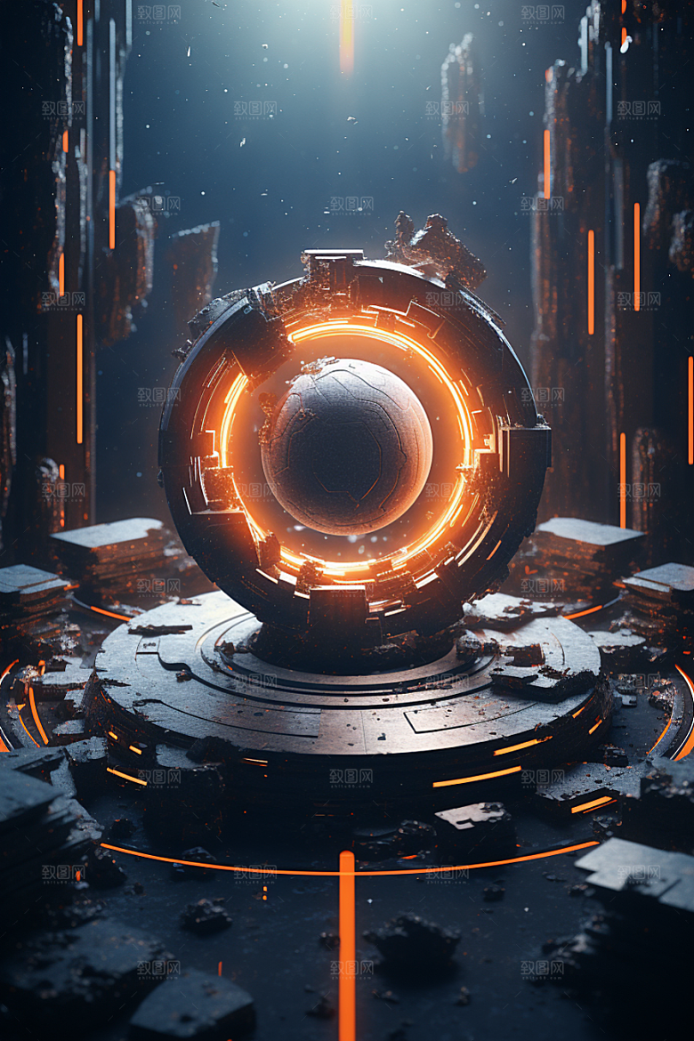 C4D科幻空间空间高清背景